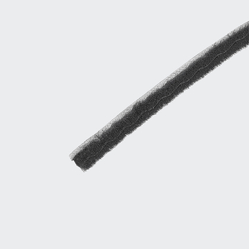 Uszczelka szczotkowa 6,5 mm czarna