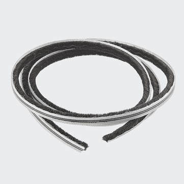 Uszczelka szczotkowa 6,5 mm czarna 