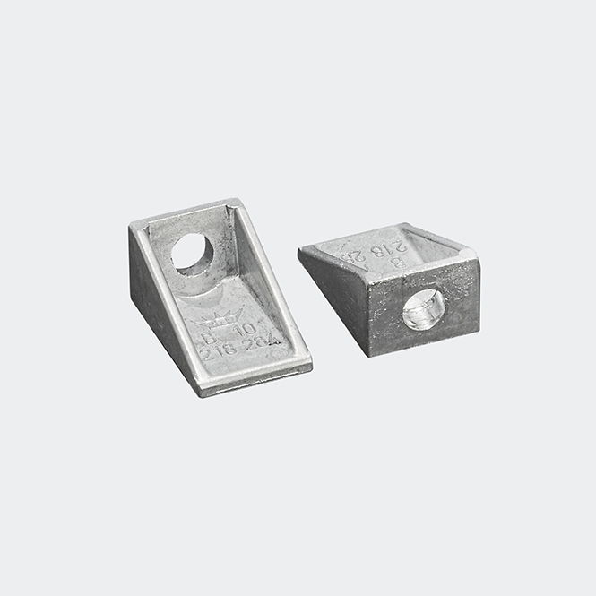 Kątownik wzmacniający do klamki z przekładnią 