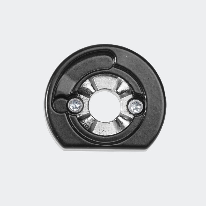 Rozeta mocująca antywłamaniowa RC RAL9005 (głęboka czerń) | Lewe