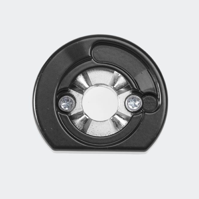 Rozeta mocująca antywłamaniowa RC RAL 9005 (głęboka czerń) | prawy