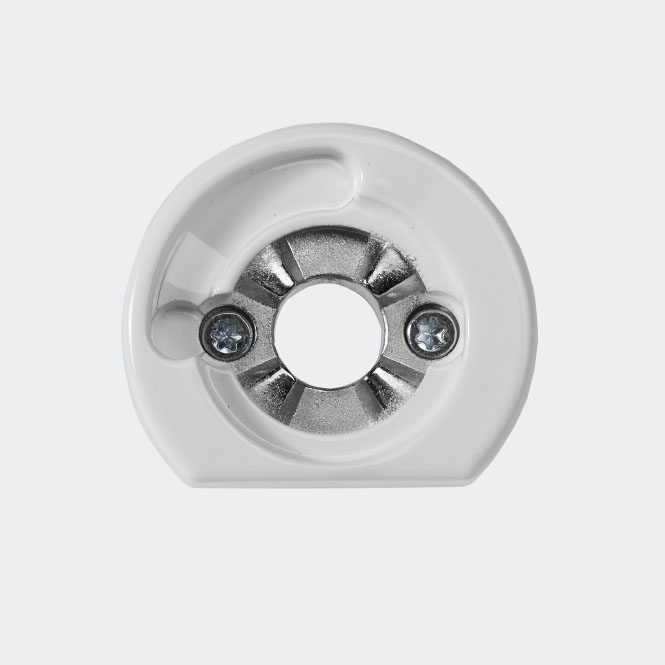 Rozeta mocująca antywłamaniowa RC RAL9016 (biały sygnałowy) | lewe