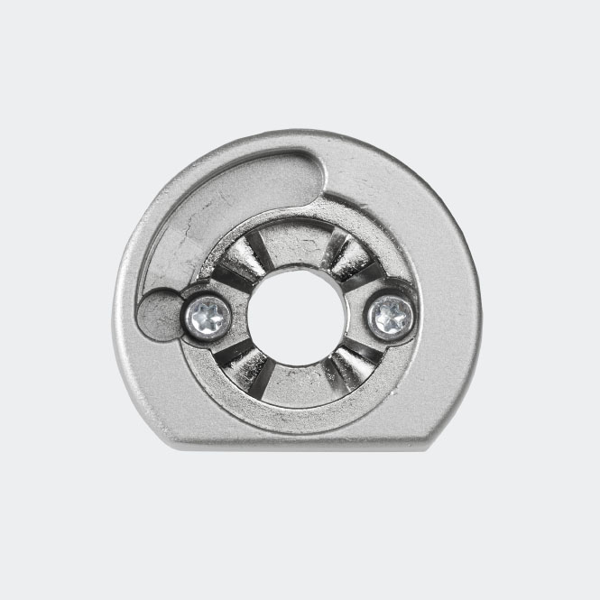 Rozeta mocująca antywłamaniowa RC Stal nierdzewna | Lewy