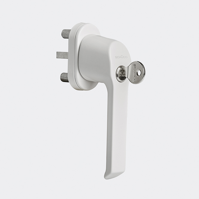 Klamka okienna zamykana 