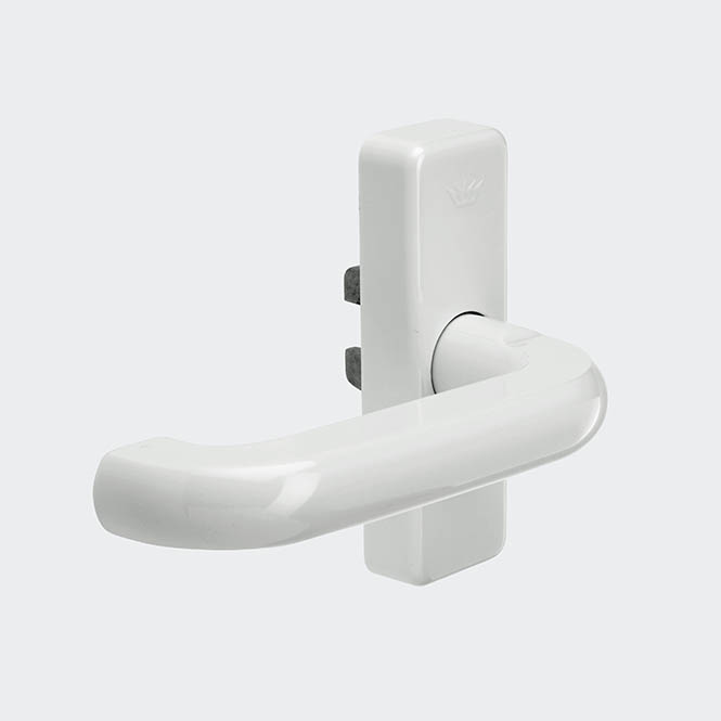 Klamka okienna (dźwignia ręczna przekładni), 21455600 Biały