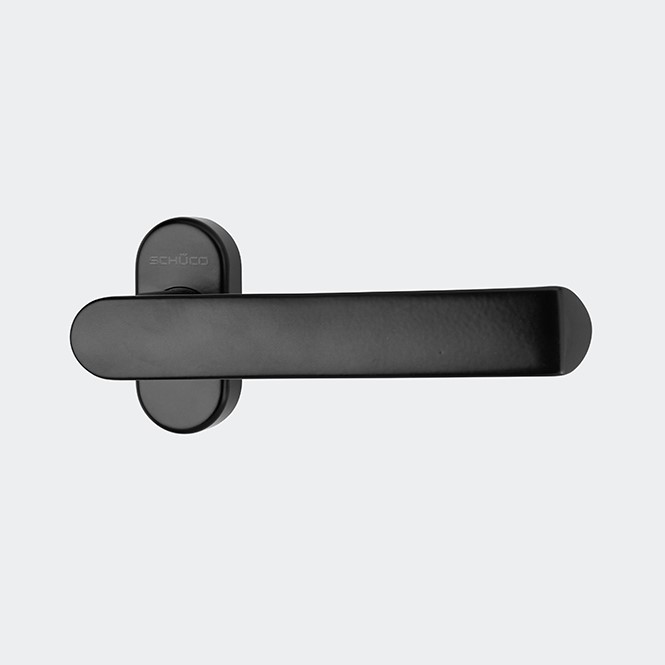 Klamki drzwiowe, proste, 240153 RAL 9005 (głęboka czerń) | proste