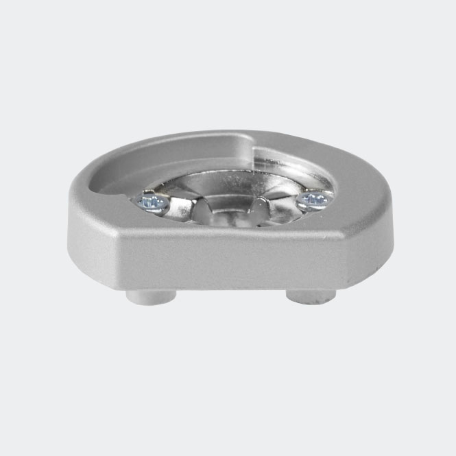 Rozeta mocująca antywłamaniowa RC Srebrny | lewy