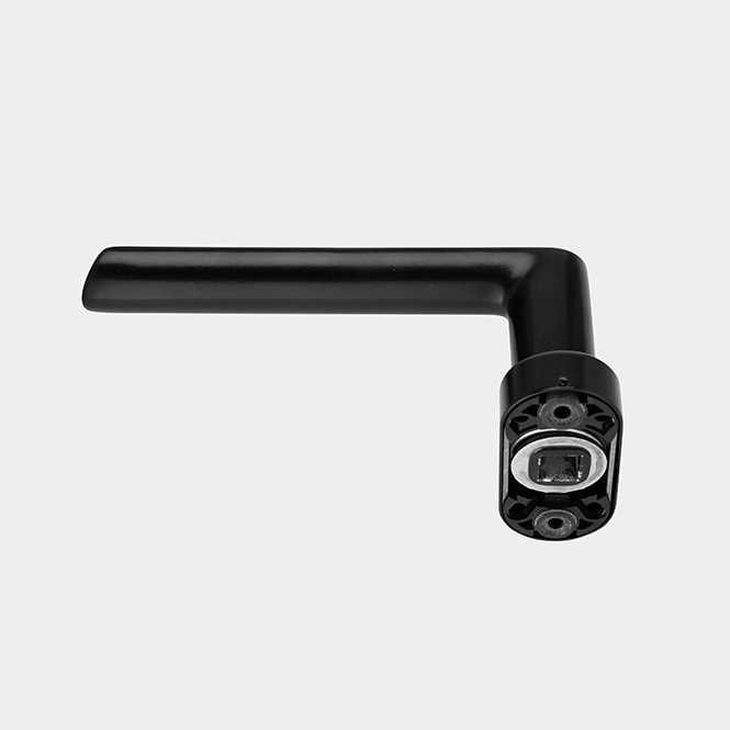 Klamki drzwiowe, proste, 240153 RAL 9005 (głęboka czerń) | proste