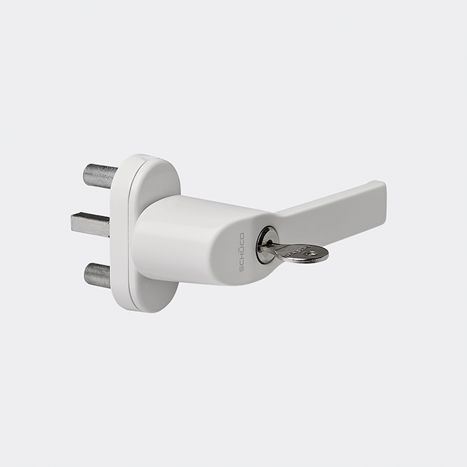 Klamka okienna zamykana 