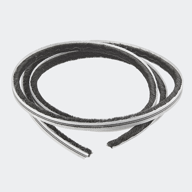 Uszczelka szczotkowa 6,5 mm czarna 