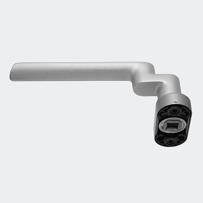 Klamki drzwiowe, proste, 240156 EV1 (srebrny) | wygięta