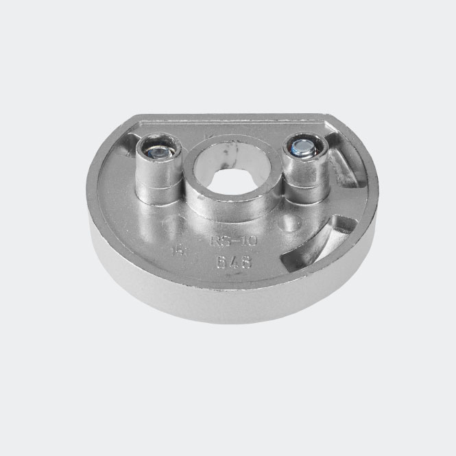 Rozeta mocująca antywłamaniowa RC Srebrny | lewy