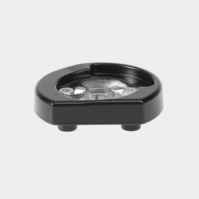 Rozeta mocująca antywłamaniowa RC RAL 9005 (głęboka czerń) | prawy