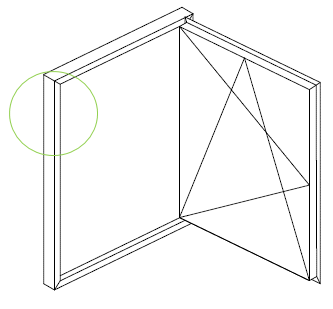Zaczep ryglujący z blokadą Prawy